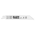 Klein Tools 6" L x Metal, Wood Cutting Saw Blades, Reciprocating, 10/14 TPI, 6", PK5 31731